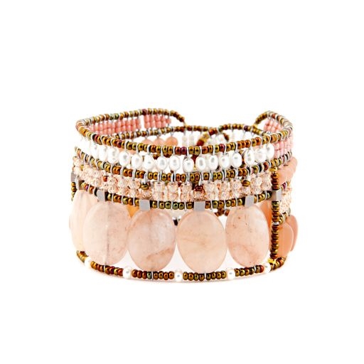 gemstone cuff bracelet